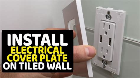 how to install a electrical cover plate with no box|installing cable jacks without box.